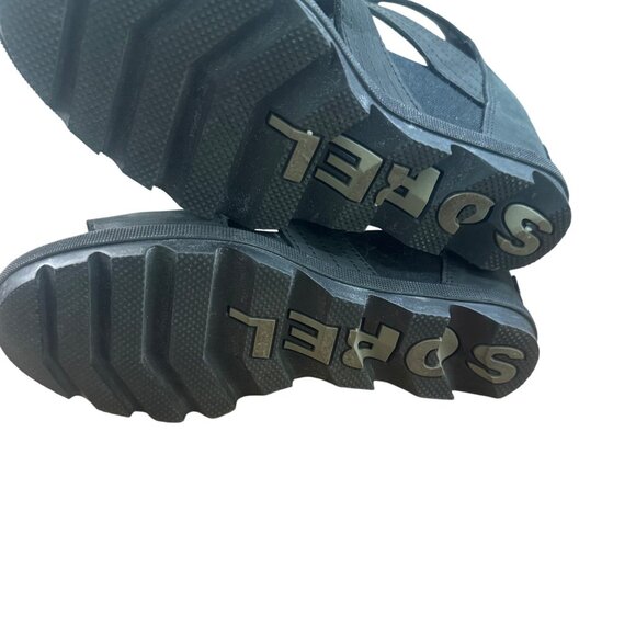 Sorel Womens Size 8 Black Gladiator-Style Sandals With Lace-Up Detail & Open Toe - Picture 12 of 14